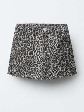 Zara Girls Animal Print Skort Sz 8